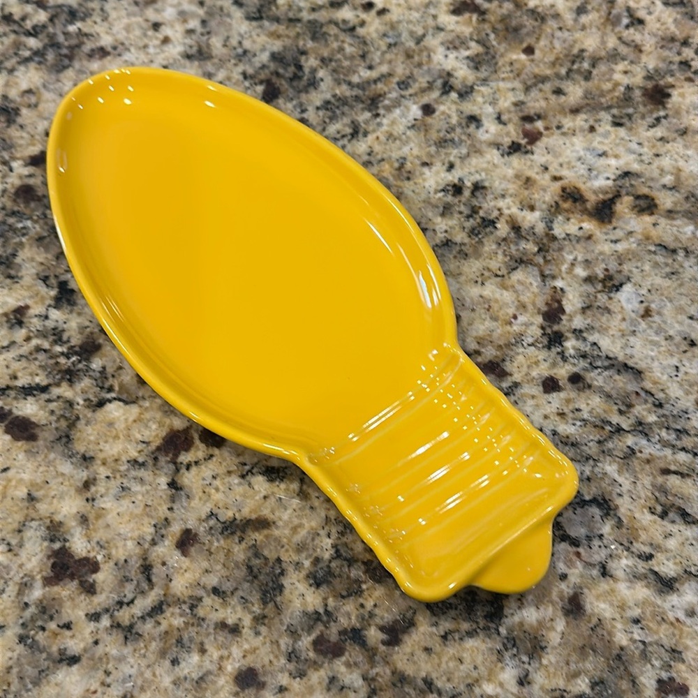 Retired NWT Fiestaware Fiesta Christmas Light Bulb Appetizer Plate in Daffodil